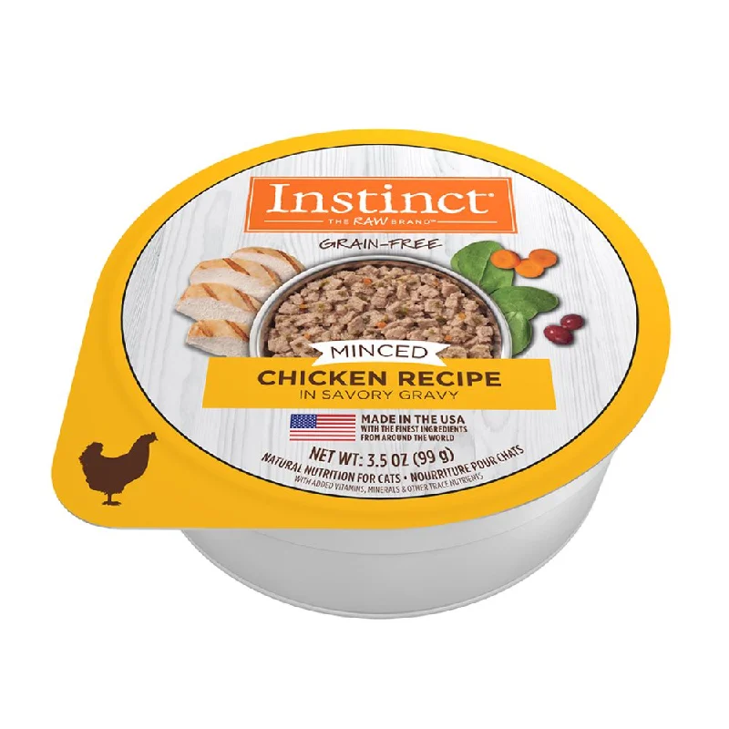    - Purina Pro Plan cat food palatability  Instinct Minced Real Chicken Recipe Grain-Free Cup Wet Cat Food 3.5oz